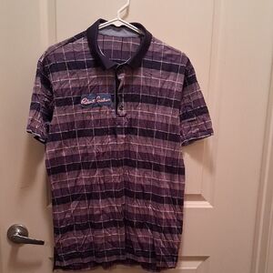 Robert Graham Purple Plaid Polo Shirt